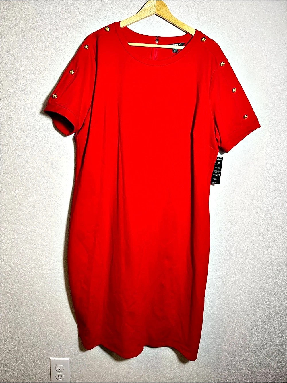 Lauren Ralph Lauren SP19 Red Maxi Dress Size 2X NWT
